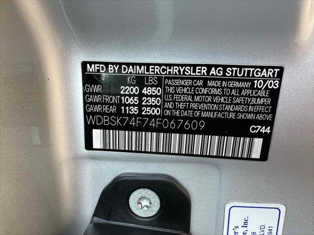 used 2004 Mercedes-Benz SL-Class car, priced at $18,990