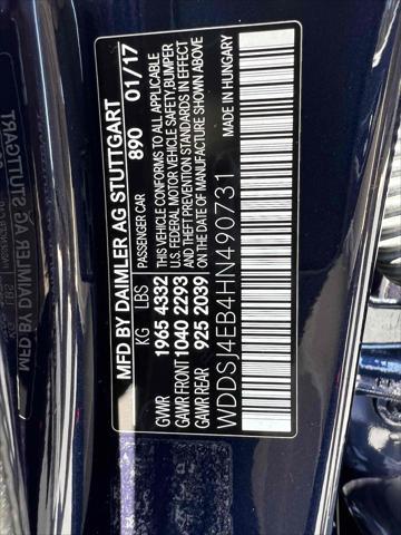 used 2017 Mercedes-Benz CLA 250 car, priced at $15,500