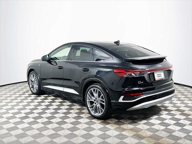 new 2025 Audi Q4 e-tron Sportback car, priced at $66,985