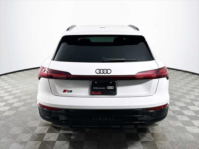 used 2024 Audi Q8 e-tron car, priced at $61,900