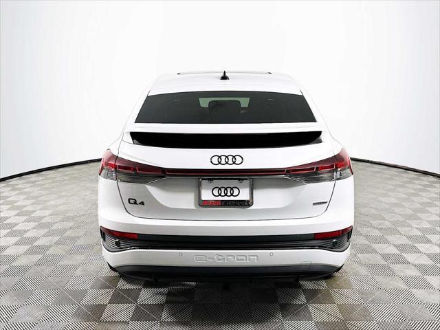 new 2025 Audi Q4 e-tron Sportback car, priced at $66,325