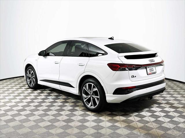 new 2025 Audi Q4 e-tron Sportback car, priced at $66,325