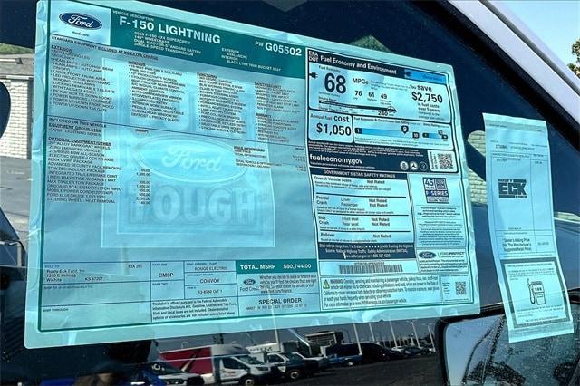 new 2023 Ford F-150 Lightning car, priced at $64,655