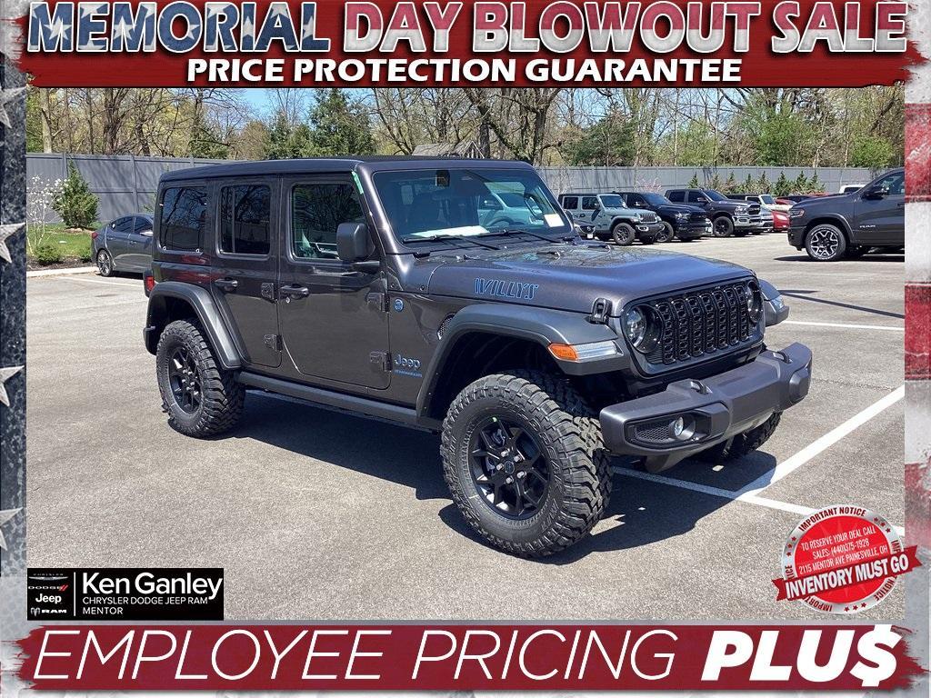 new 2025 Jeep Wrangler 4xe car, priced at $55,500
