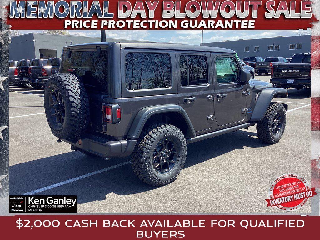 new 2025 Jeep Wrangler 4xe car, priced at $55,380