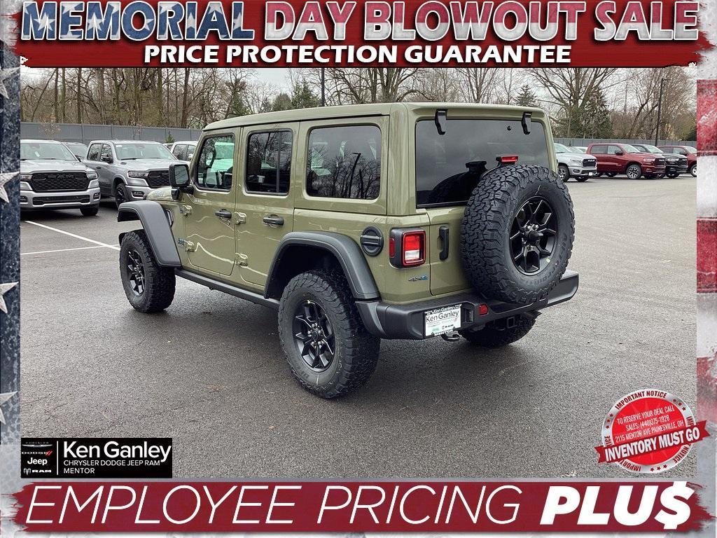 new 2025 Jeep Wrangler 4xe car, priced at $55,500