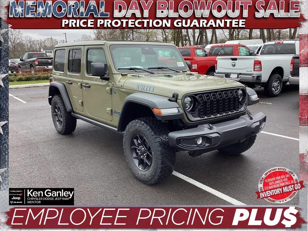 new 2025 Jeep Wrangler 4xe car, priced at $55,500