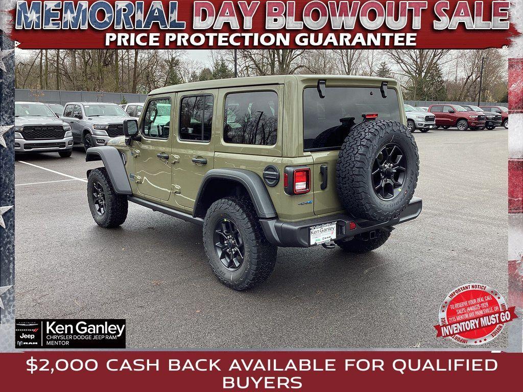 new 2025 Jeep Wrangler 4xe car, priced at $55,380