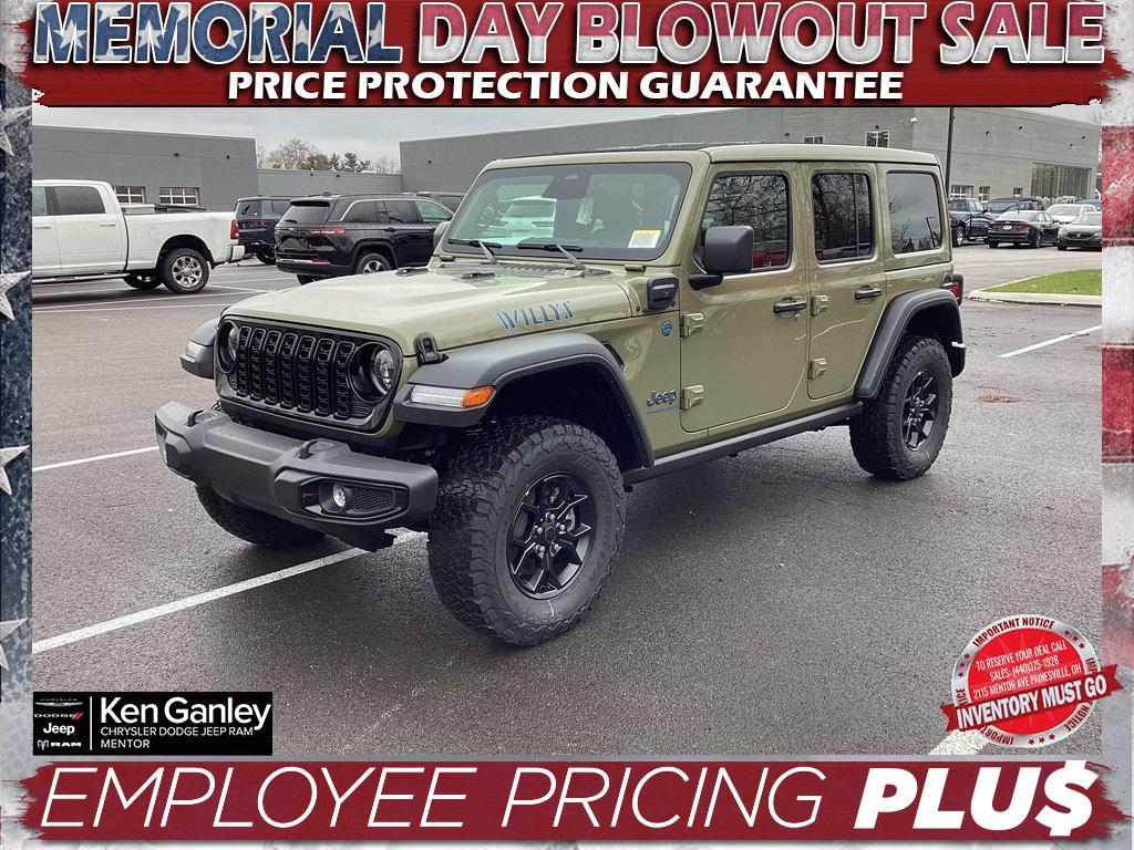 new 2025 Jeep Wrangler 4xe car, priced at $55,500