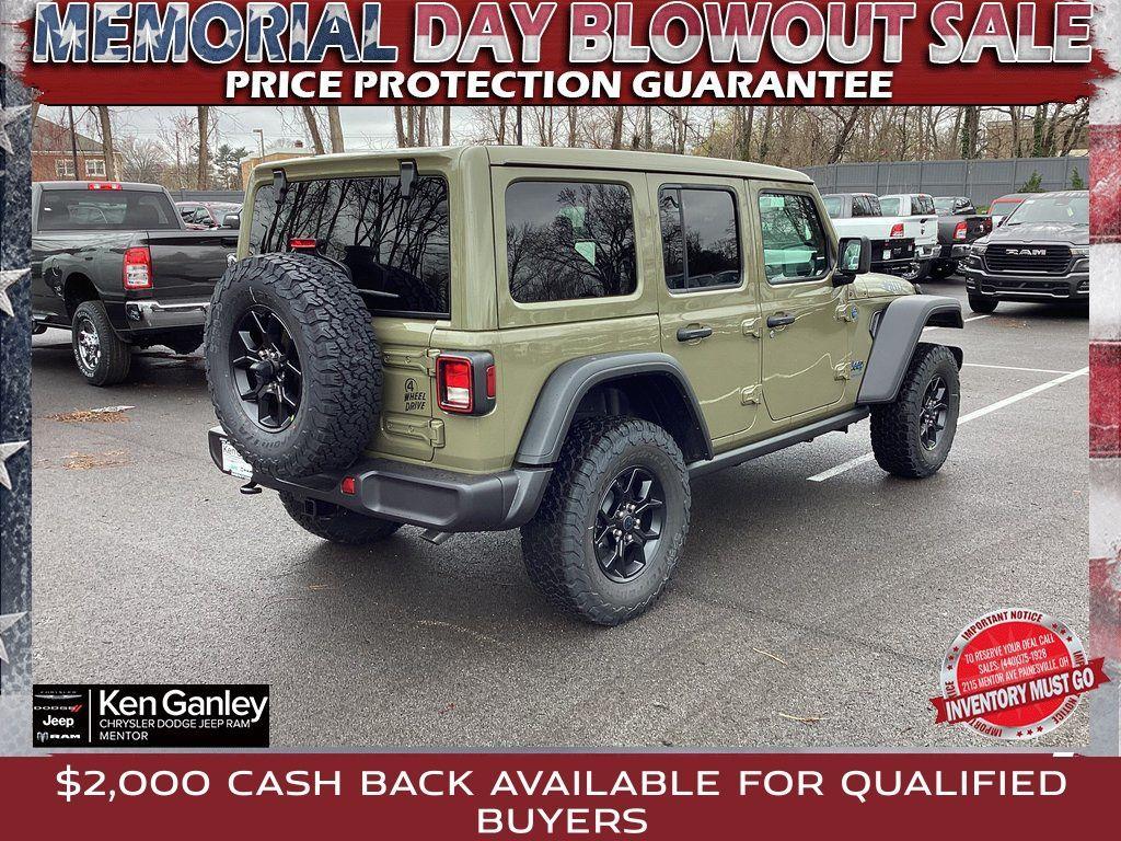 new 2025 Jeep Wrangler 4xe car, priced at $55,380