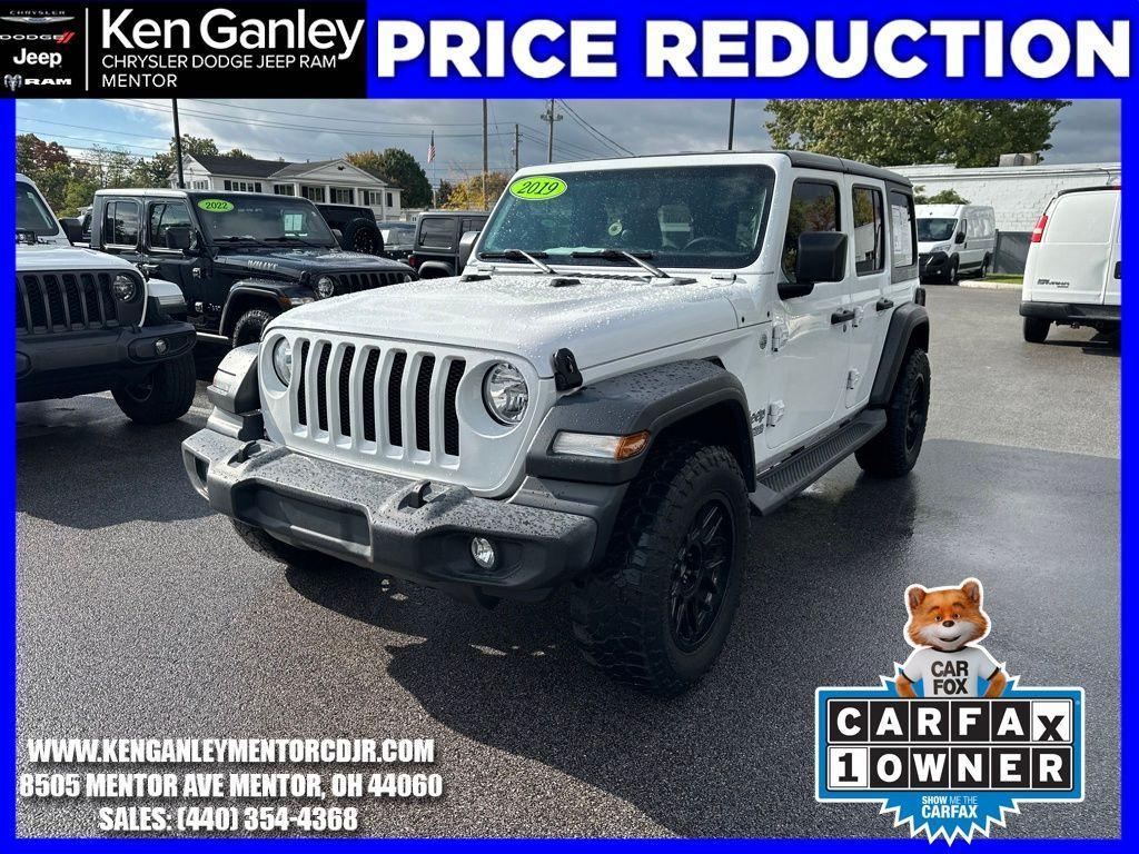 used 2019 Jeep Wrangler Unlimited car, priced at $19,379