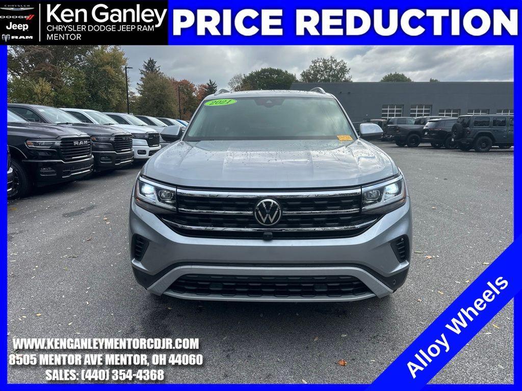used 2021 Volkswagen Atlas car, priced at $30,500