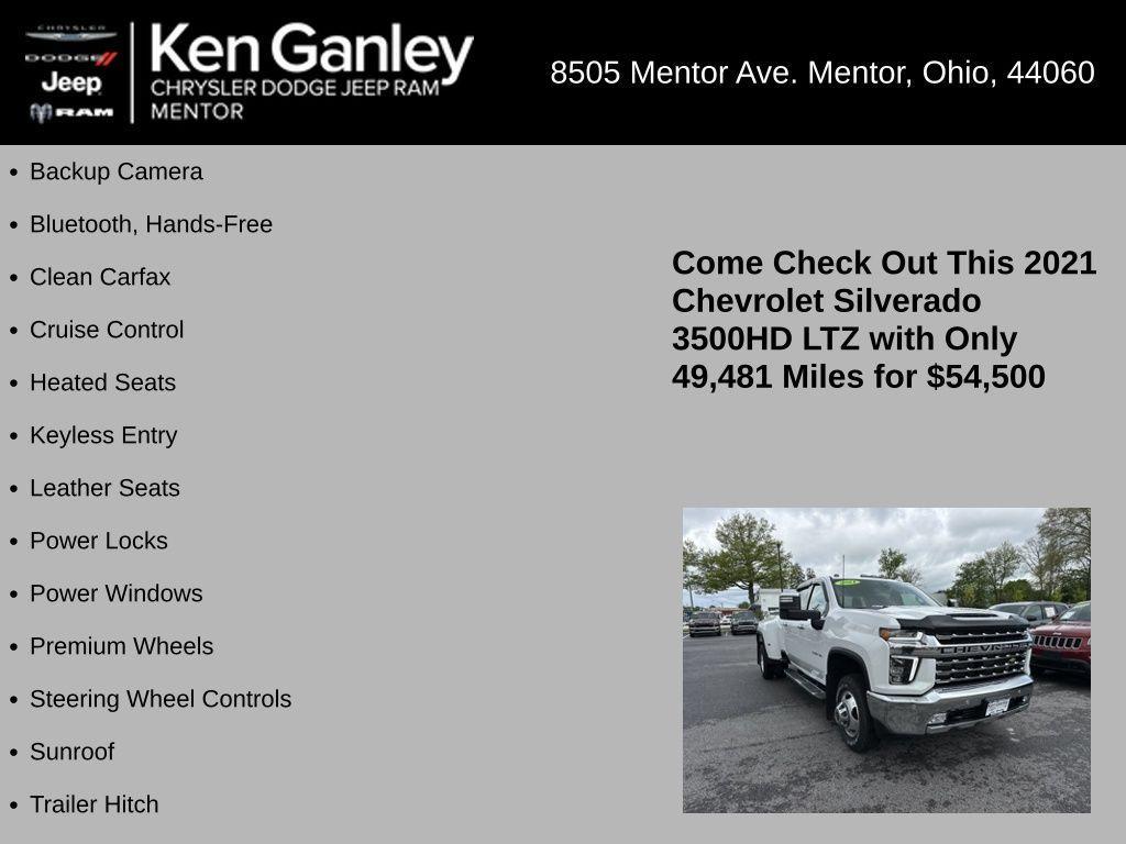 used 2021 Chevrolet Silverado 3500 car, priced at $54,500