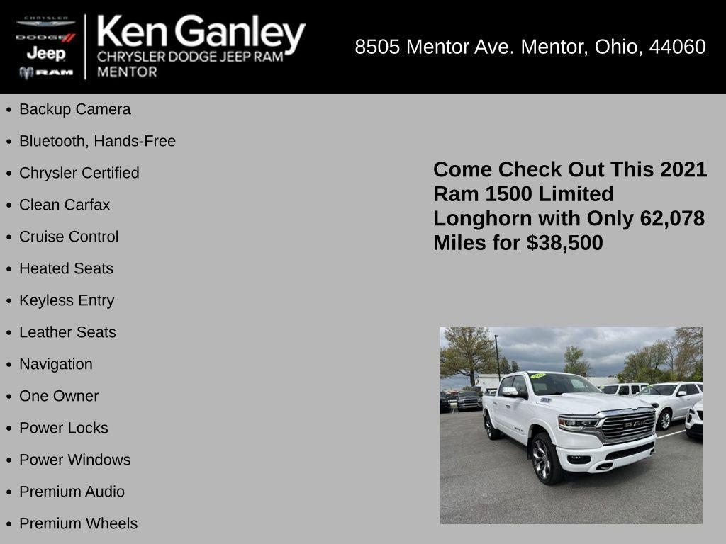 used 2021 Ram 1500 car, priced at $38,500