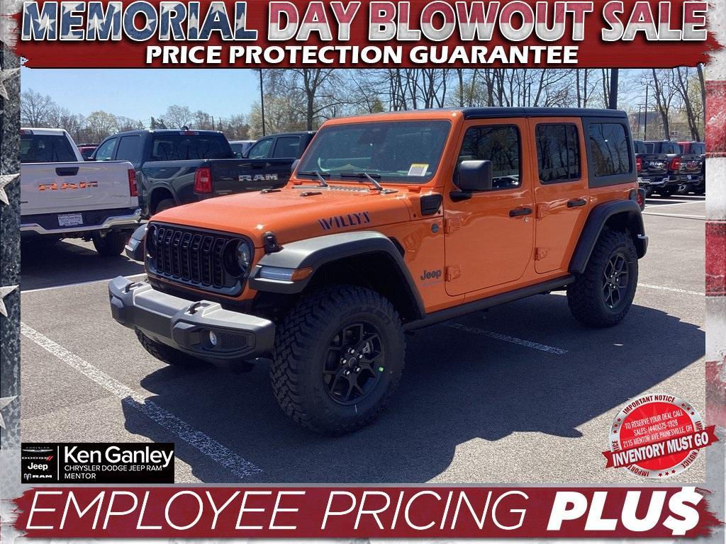 new 2025 Jeep Wrangler 4xe car, priced at $53,600