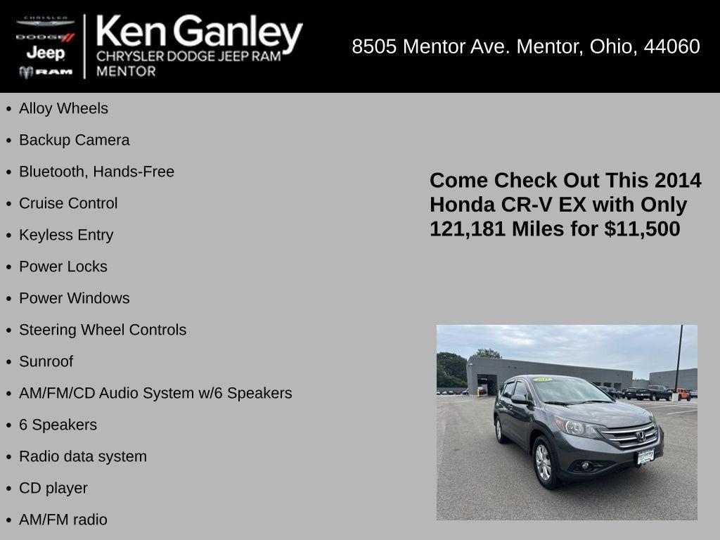used 2014 Honda CR-V car, priced at $11,500