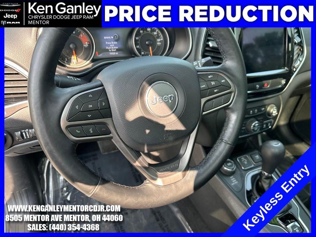 used 2019 Jeep Cherokee car, priced at $18,500