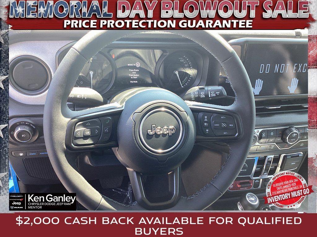 new 2025 Jeep Wrangler 4xe car, priced at $53,180
