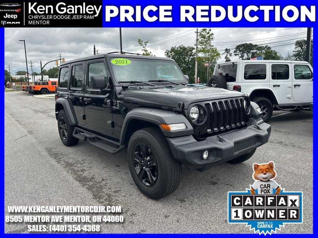 used 2021 Jeep Wrangler Unlimited car, priced at $27,800