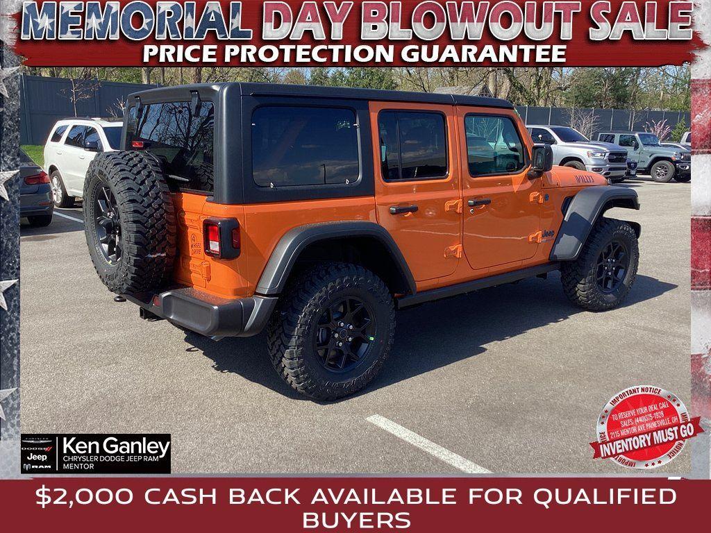 new 2025 Jeep Wrangler 4xe car, priced at $53,480