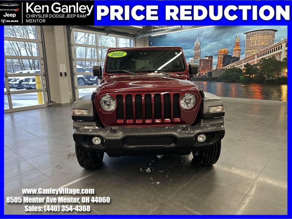 used 2022 Jeep Wrangler Unlimited car, priced at $31,500