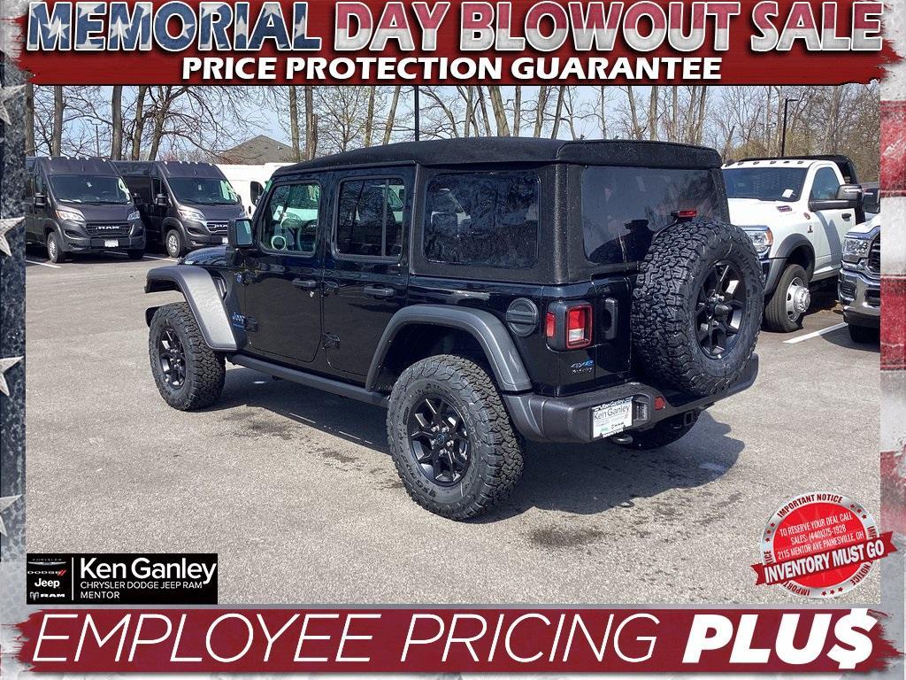 new 2025 Jeep Wrangler 4xe car, priced at $50,260