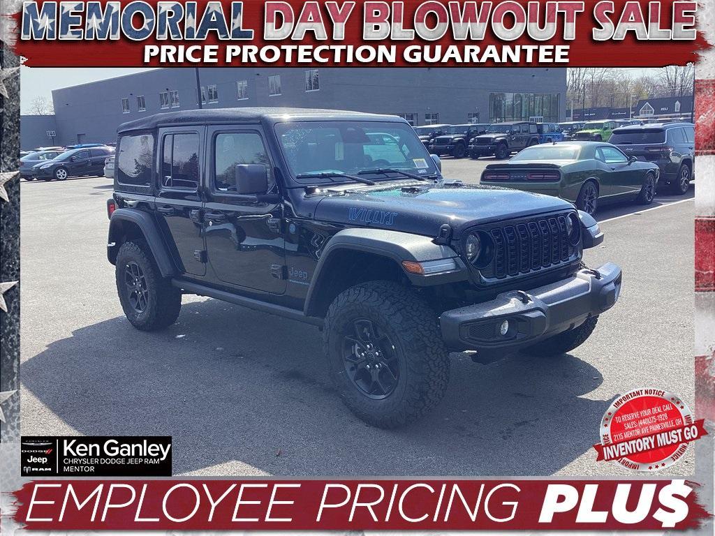 new 2025 Jeep Wrangler 4xe car, priced at $50,260