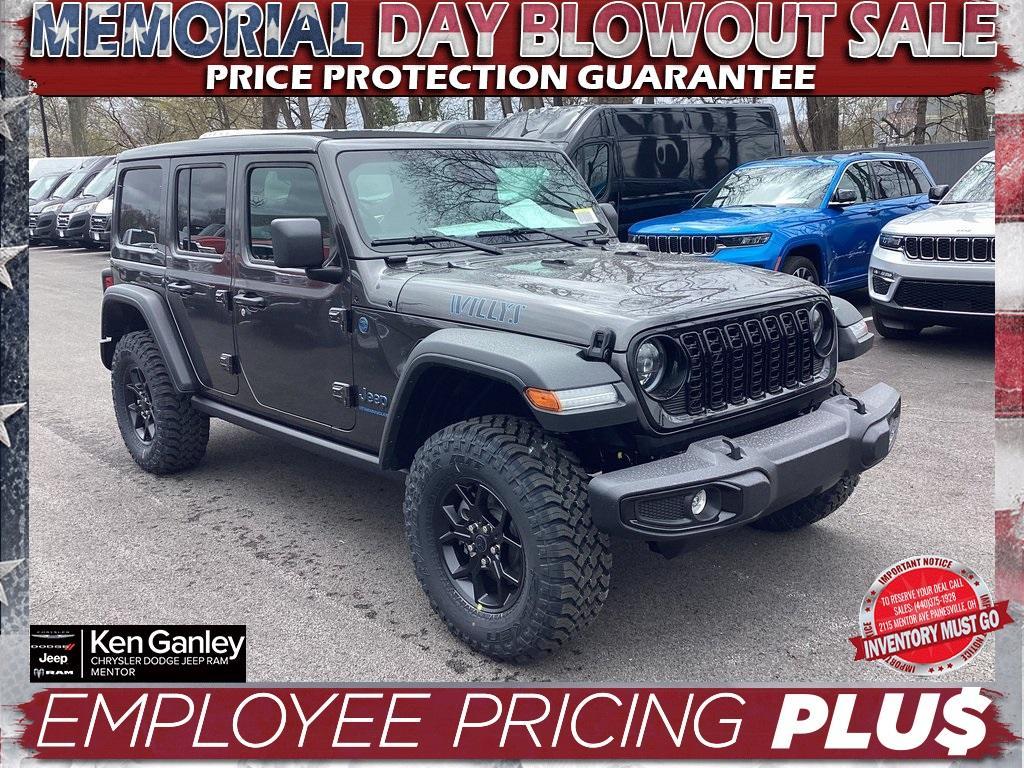 new 2025 Jeep Wrangler 4xe car, priced at $55,500