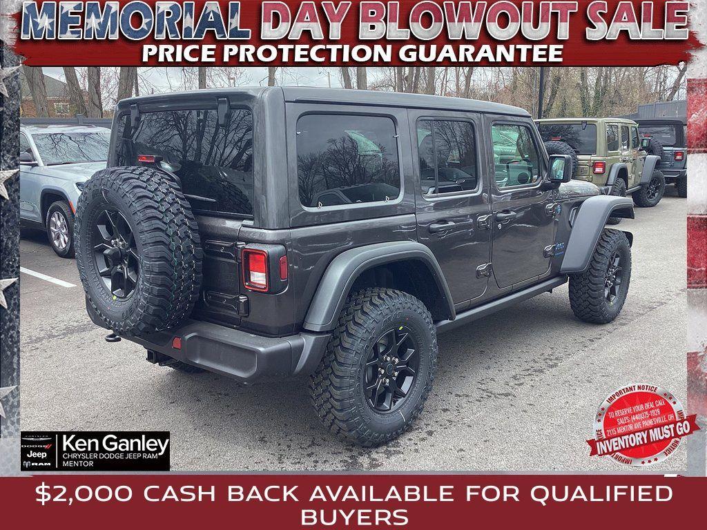 new 2025 Jeep Wrangler 4xe car, priced at $55,380