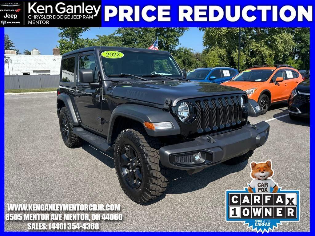 used 2022 Jeep Wrangler car, priced at $26,500