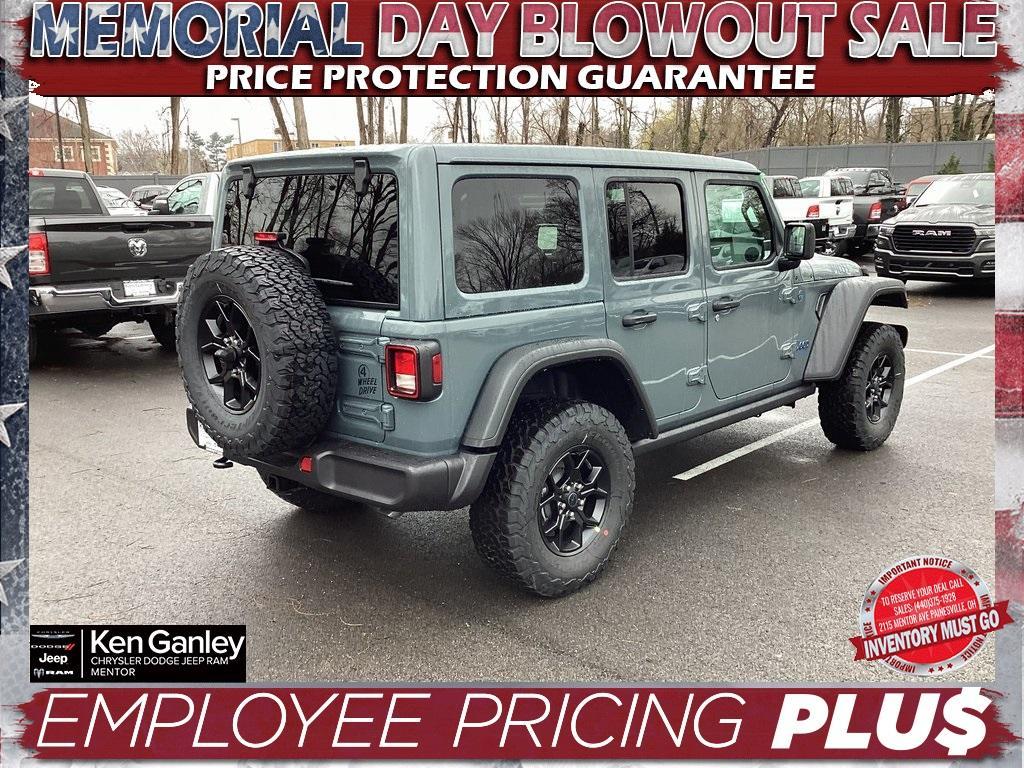 new 2025 Jeep Wrangler 4xe car, priced at $55,500