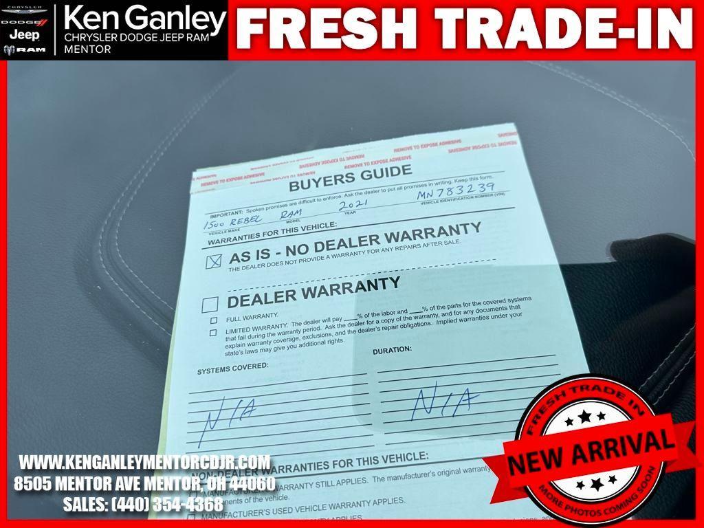 used 2021 Ram 1500 car, priced at $38,180