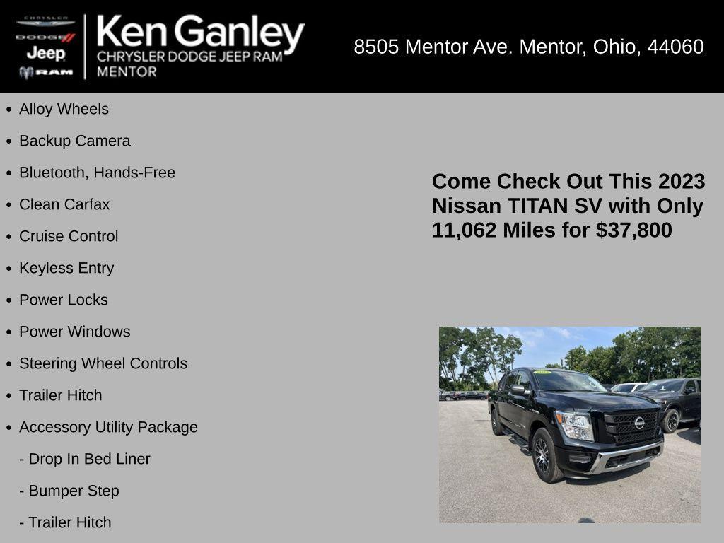 used 2023 Nissan Titan car, priced at $37,800