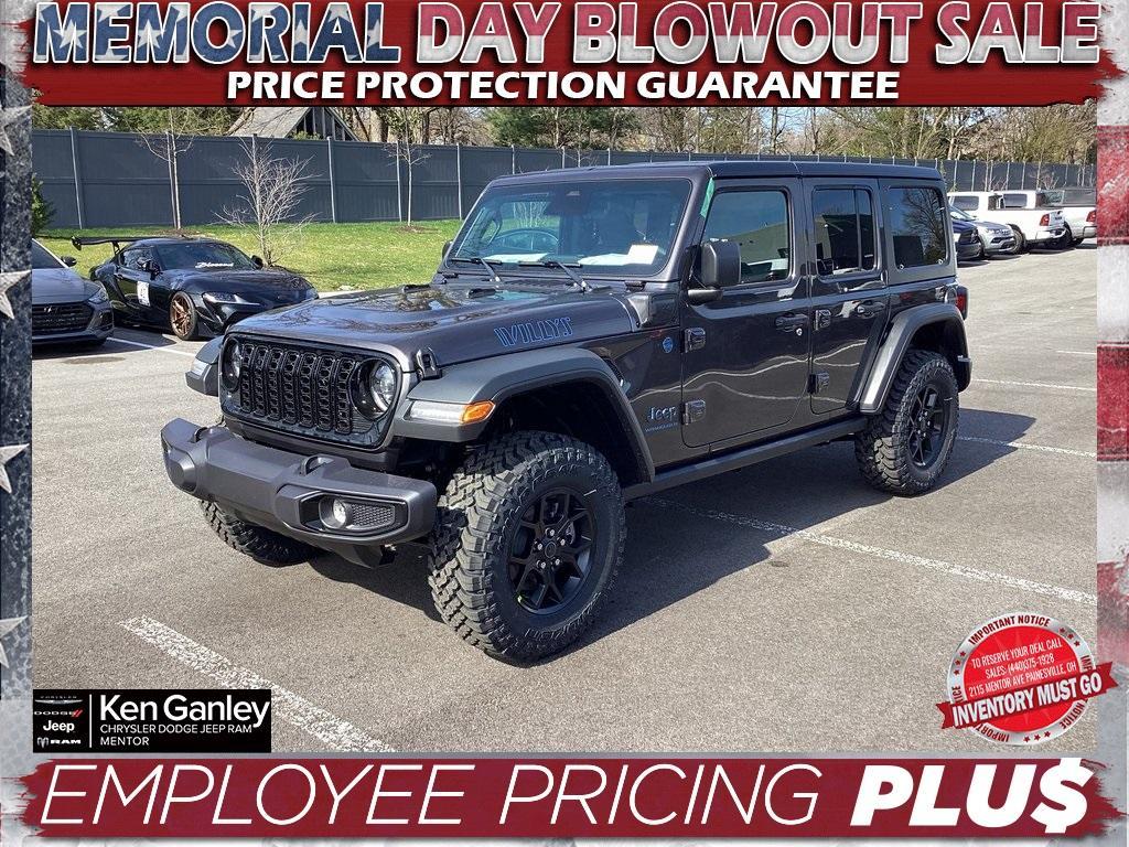 new 2025 Jeep Wrangler 4xe car, priced at $53,300
