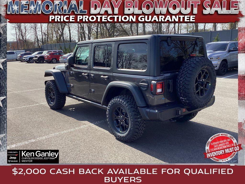 new 2025 Jeep Wrangler 4xe car, priced at $53,180