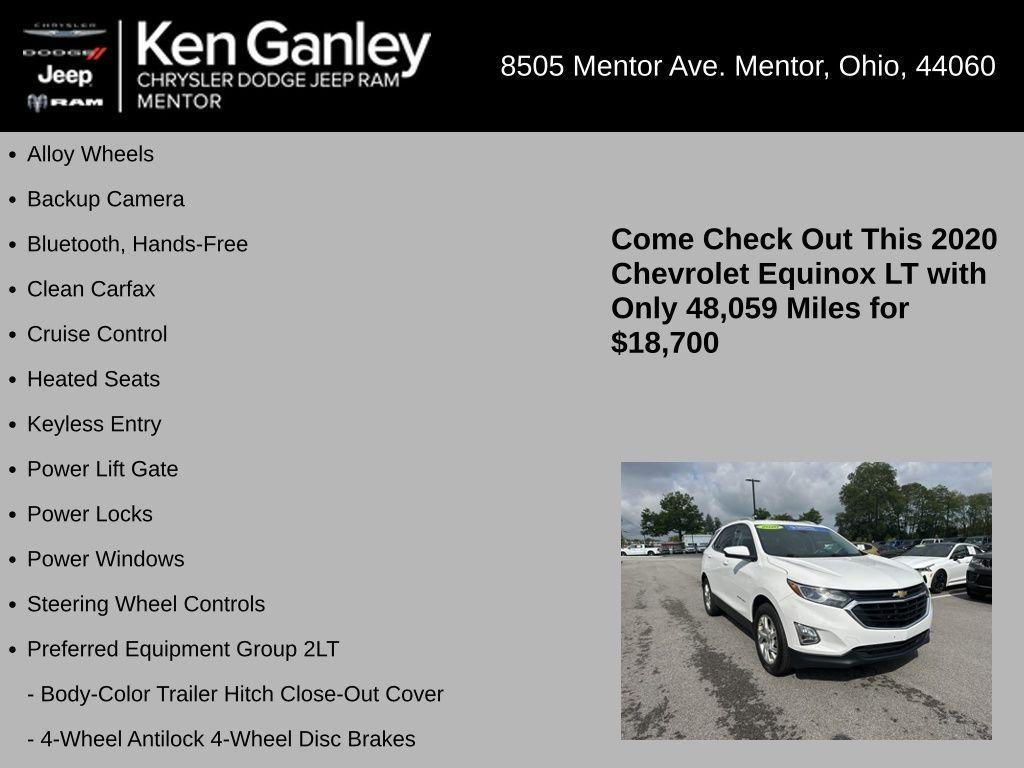 used 2020 Chevrolet Equinox car, priced at $18,700