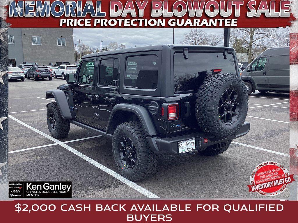new 2025 Jeep Wrangler 4xe car, priced at $53,180