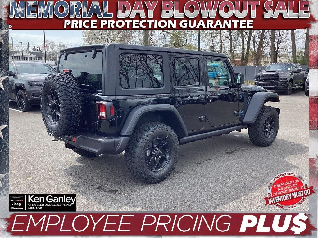 new 2025 Jeep Wrangler 4xe car, priced at $53,300