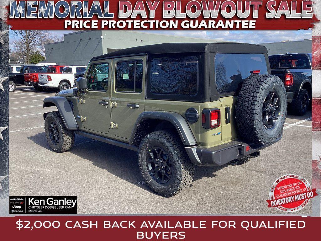 new 2025 Jeep Wrangler 4xe car, priced at $51,880