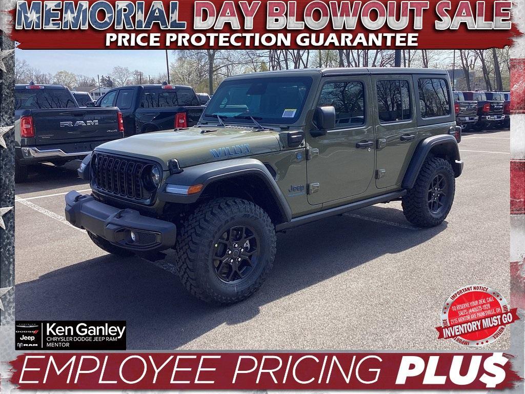 new 2025 Jeep Wrangler 4xe car, priced at $53,300