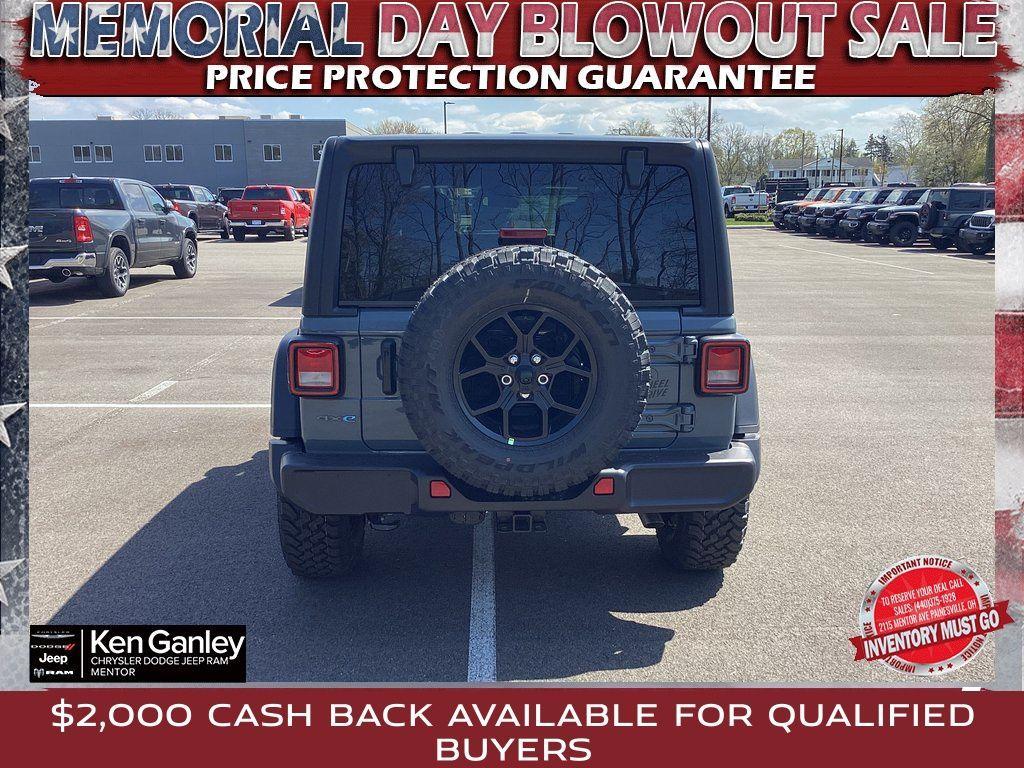 new 2025 Jeep Wrangler 4xe car, priced at $53,180