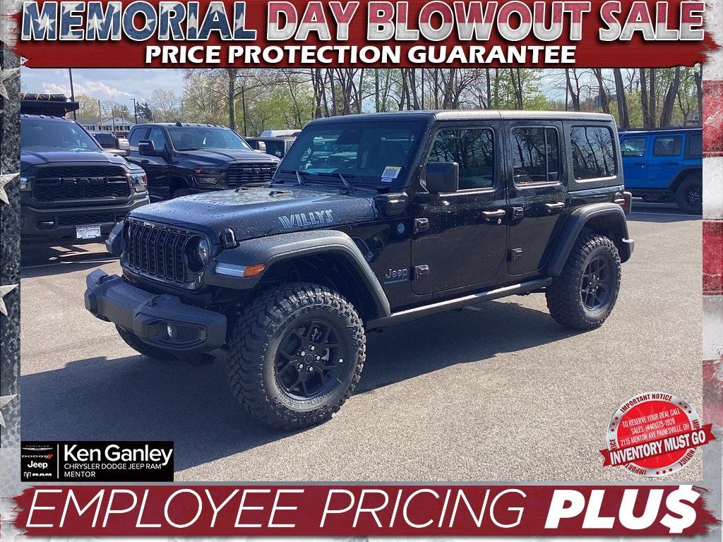 new 2025 Jeep Wrangler 4xe car, priced at $53,300