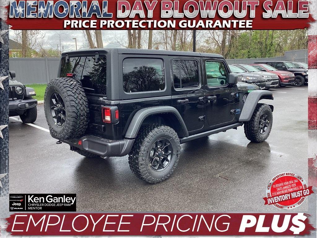 new 2025 Jeep Wrangler 4xe car, priced at $53,300