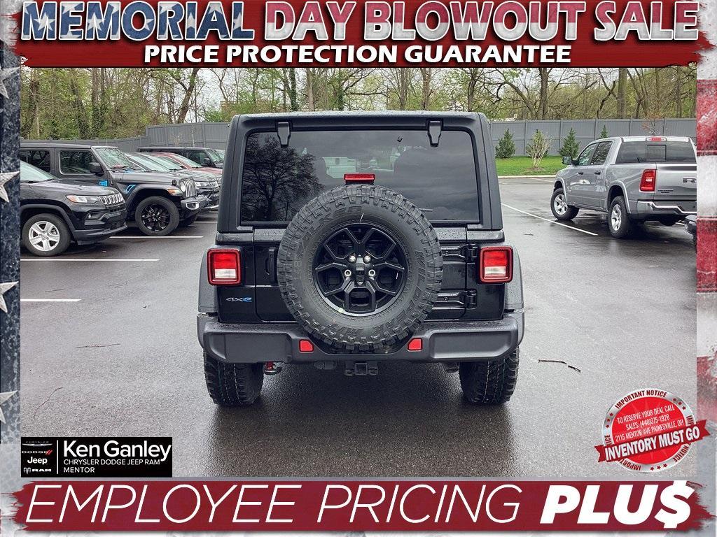 new 2025 Jeep Wrangler 4xe car, priced at $53,300