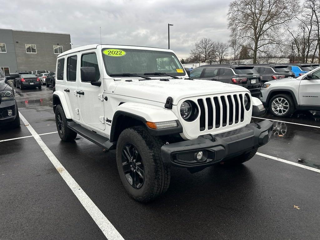 used 2022 Jeep Wrangler Unlimited car, priced at $36,100