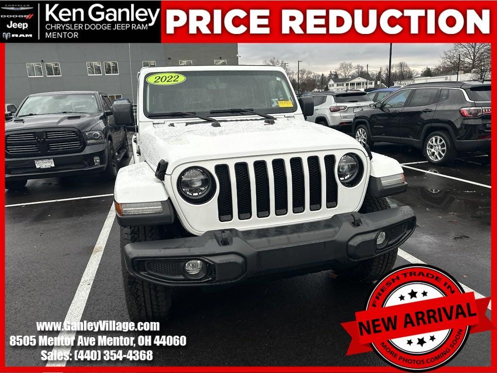 used 2022 Jeep Wrangler Unlimited car, priced at $36,100