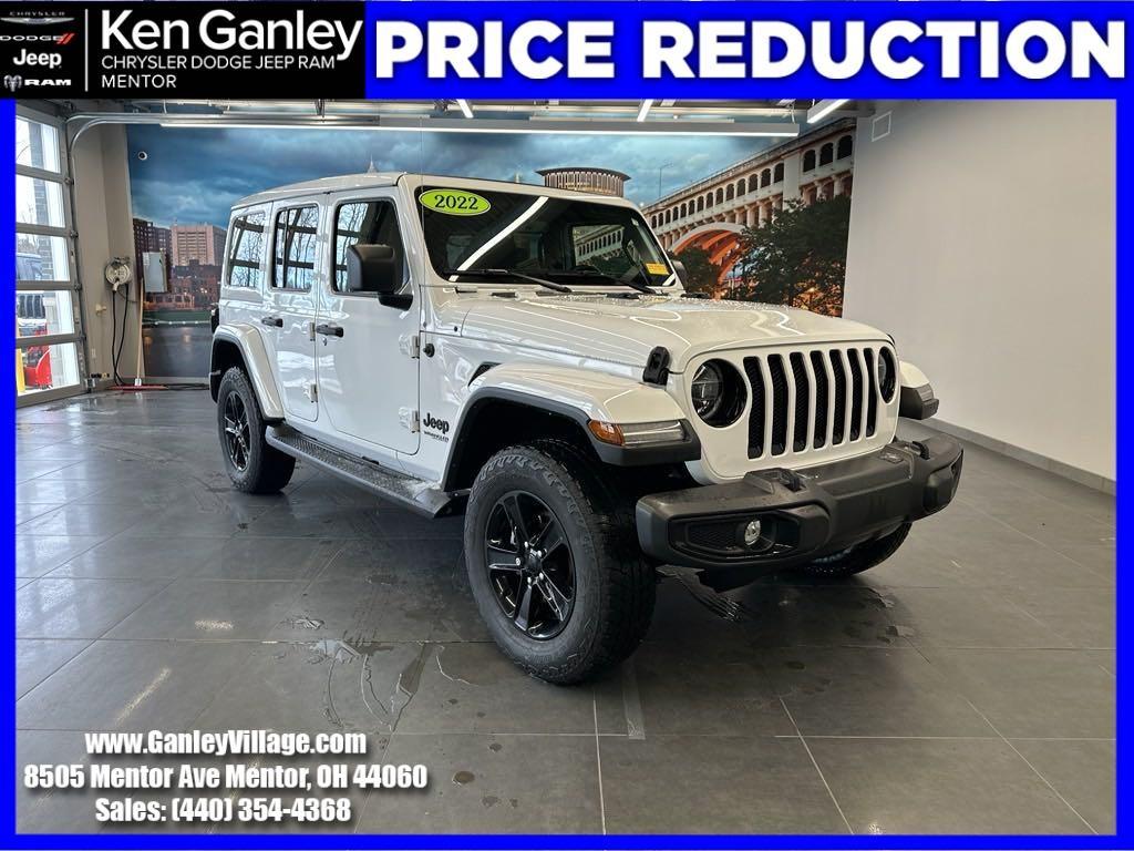 used 2022 Jeep Wrangler Unlimited car, priced at $35,400