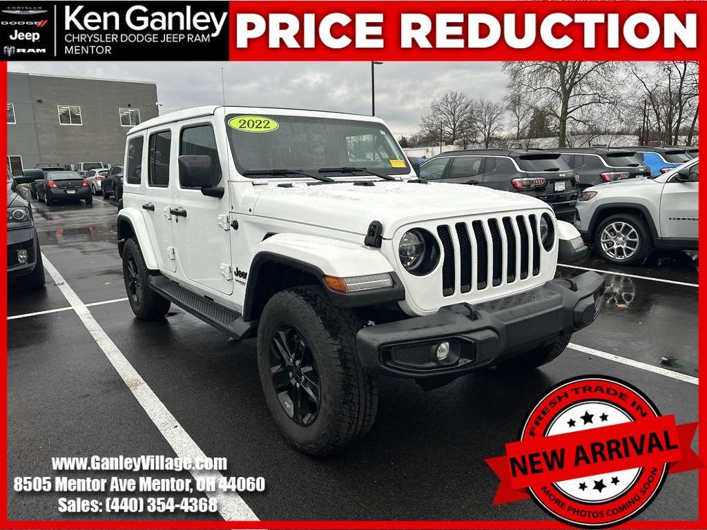 used 2022 Jeep Wrangler Unlimited car, priced at $36,100