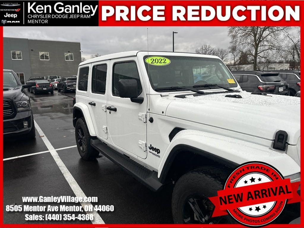 used 2022 Jeep Wrangler Unlimited car, priced at $36,100