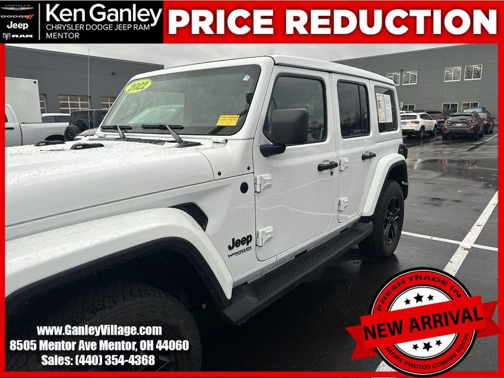 used 2022 Jeep Wrangler Unlimited car, priced at $36,100